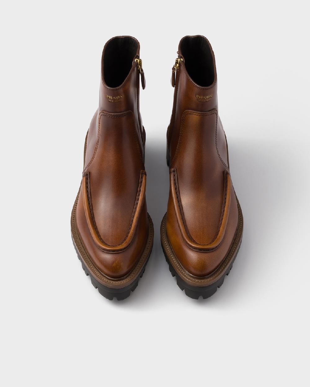 Prada Botines De Piel