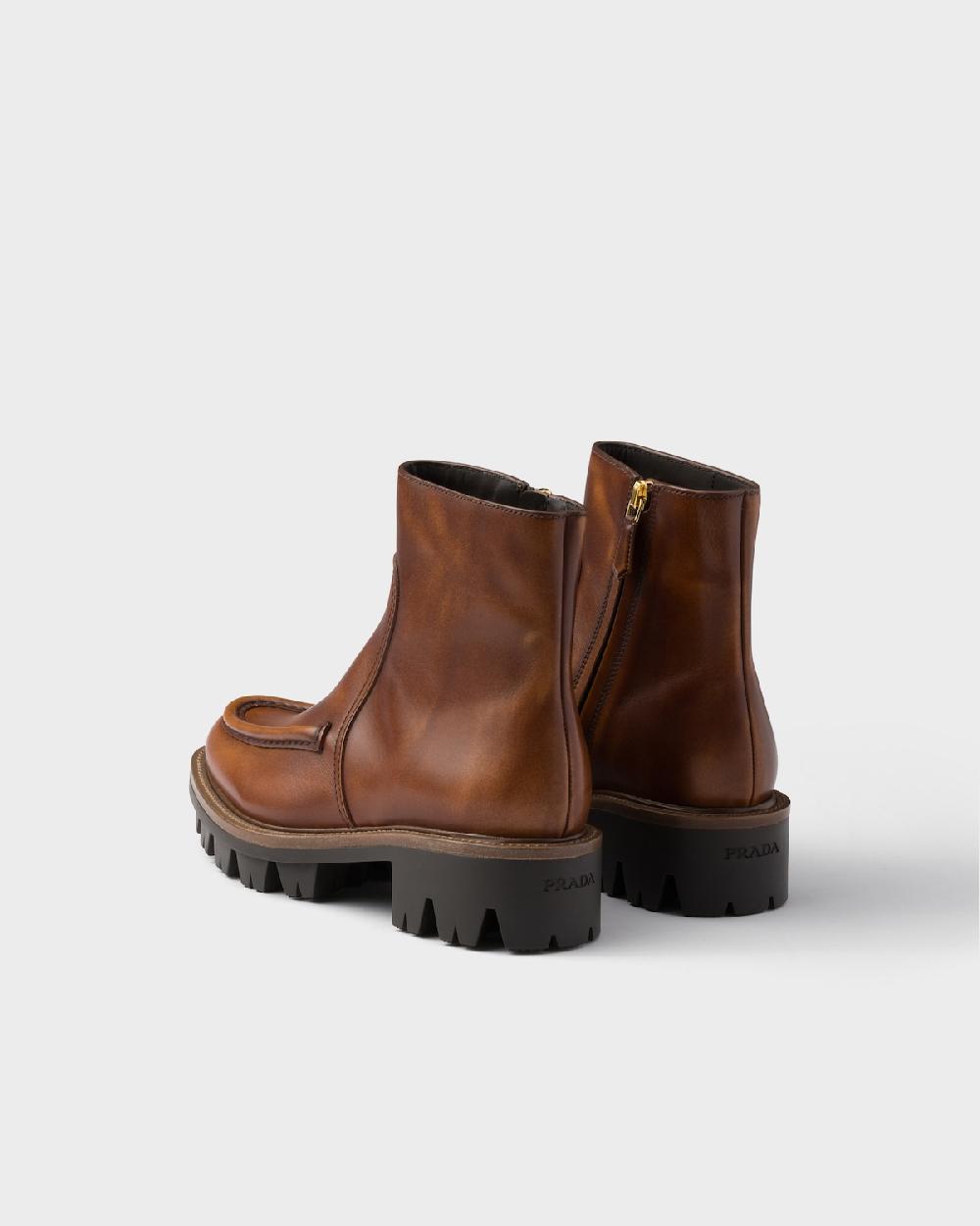 Prada Botines De Piel