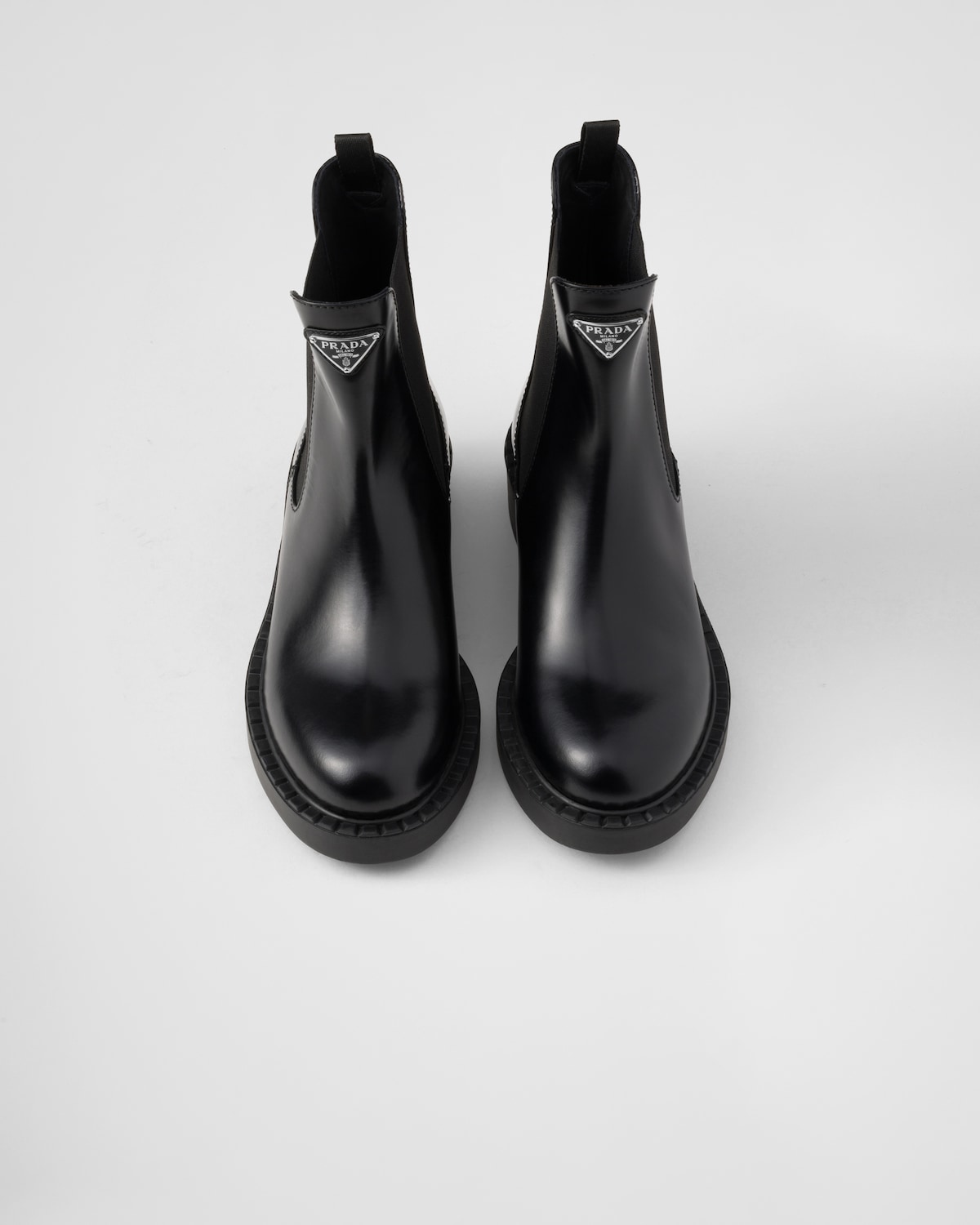 Prada Botines De Piel Cepillada