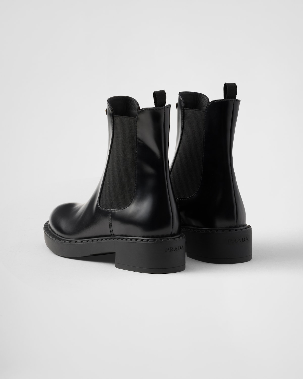 Prada Botines De Piel Cepillada