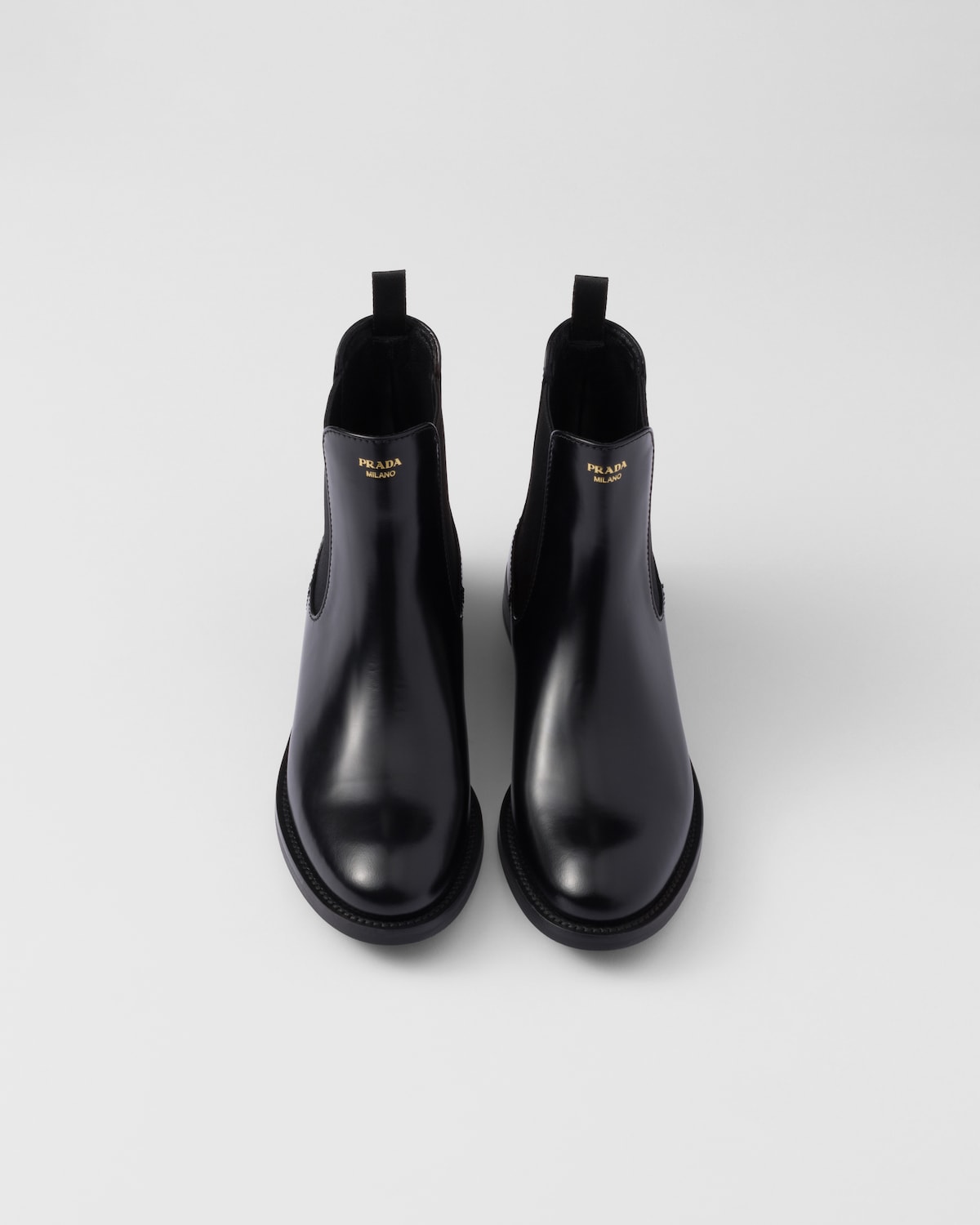 Prada Botines De Piel Cepillada