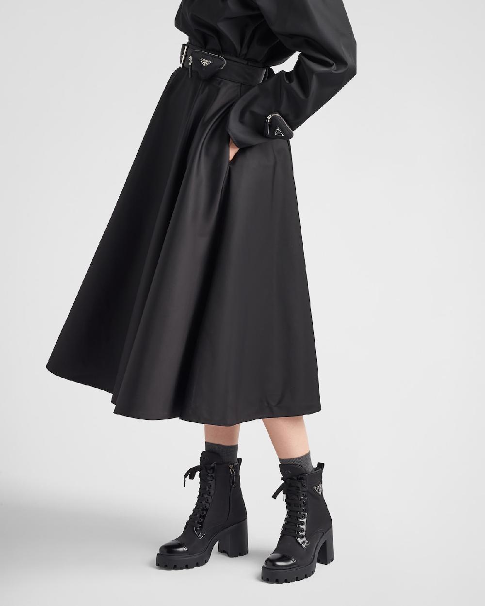 Prada Botines De Re-Nylon Y Piel