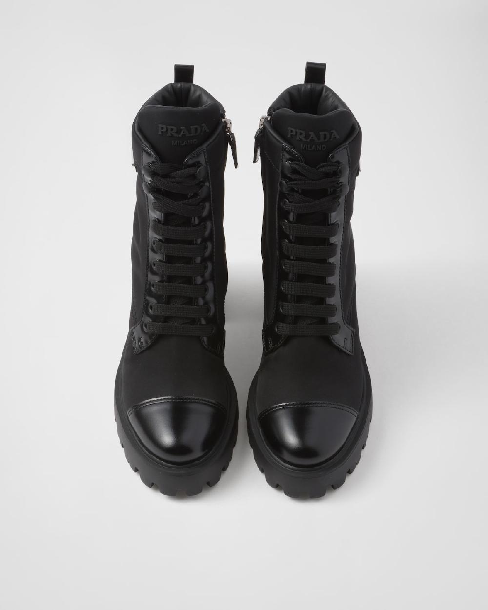 Prada Botines De Re-Nylon Y Piel