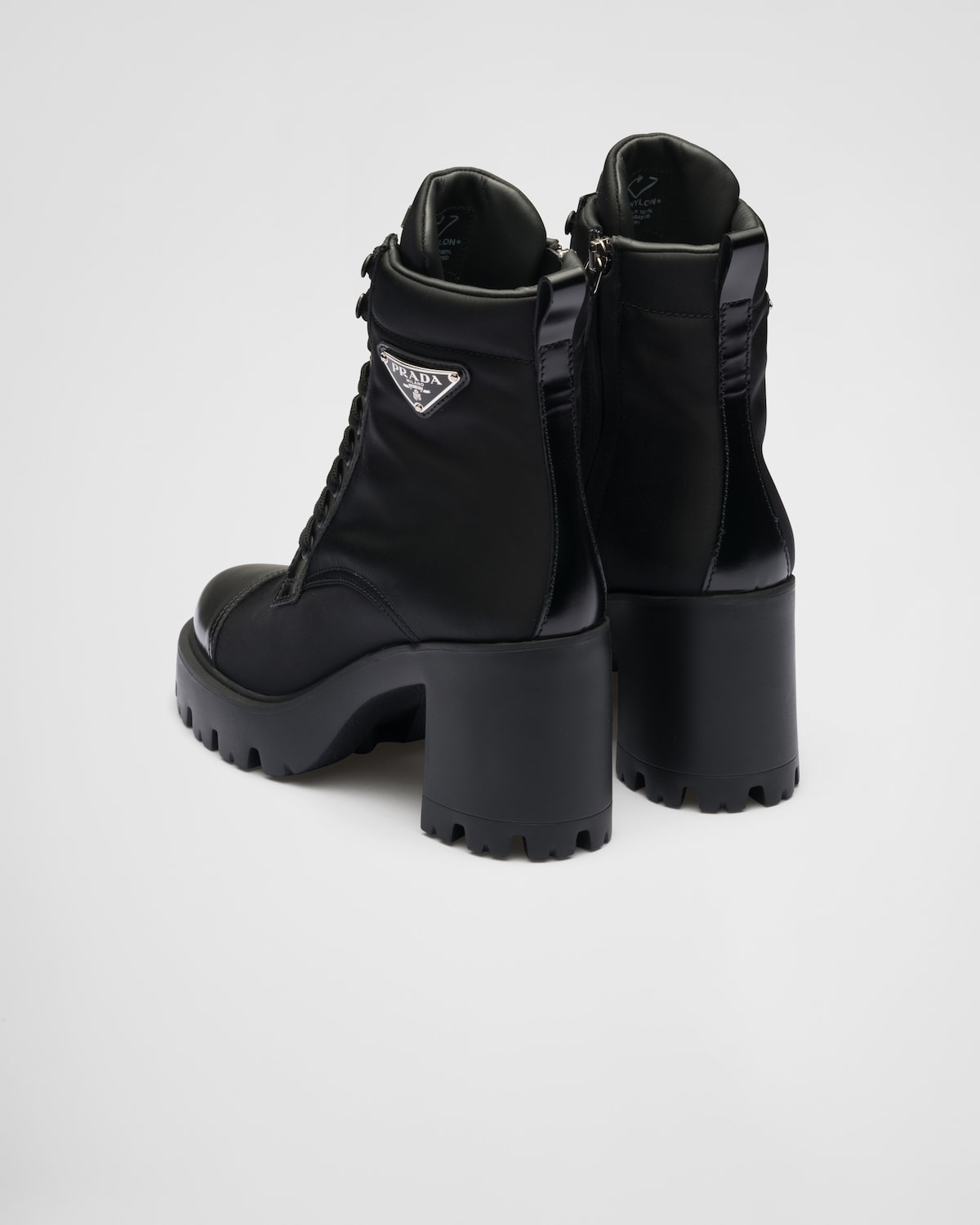 Prada Botines De Re-Nylon Y Piel