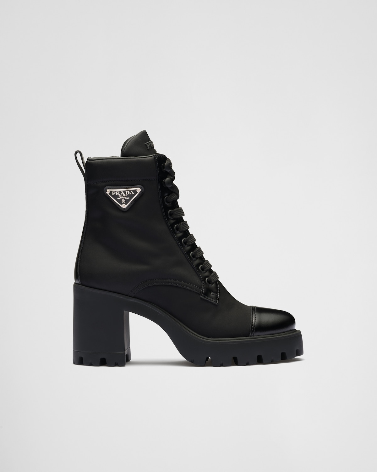 Prada Botines de Re-Nylon y piel