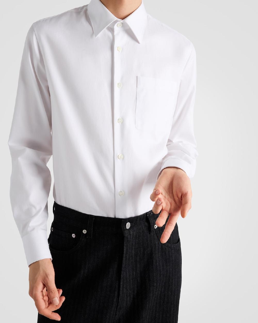 Prada Camisa De Algodón