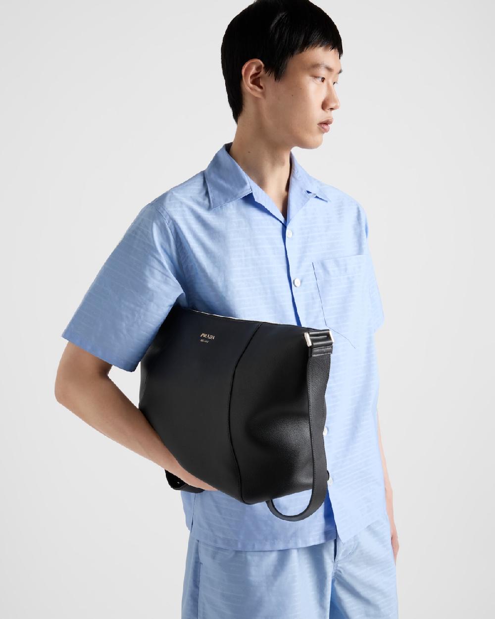 Prada Camisa De Algodón Con Manga Corta