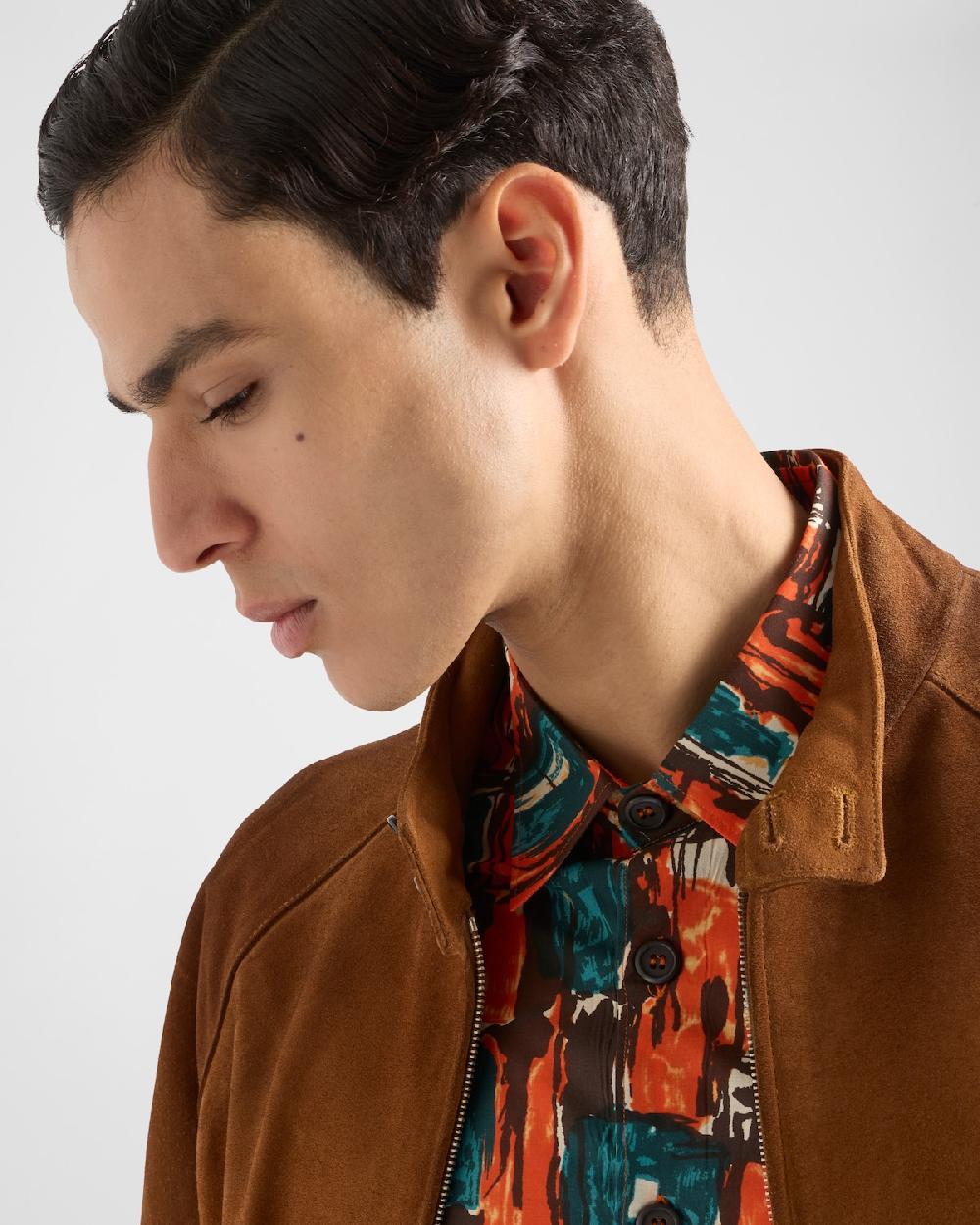 Prada Camisa De Algodón De Manga Corta