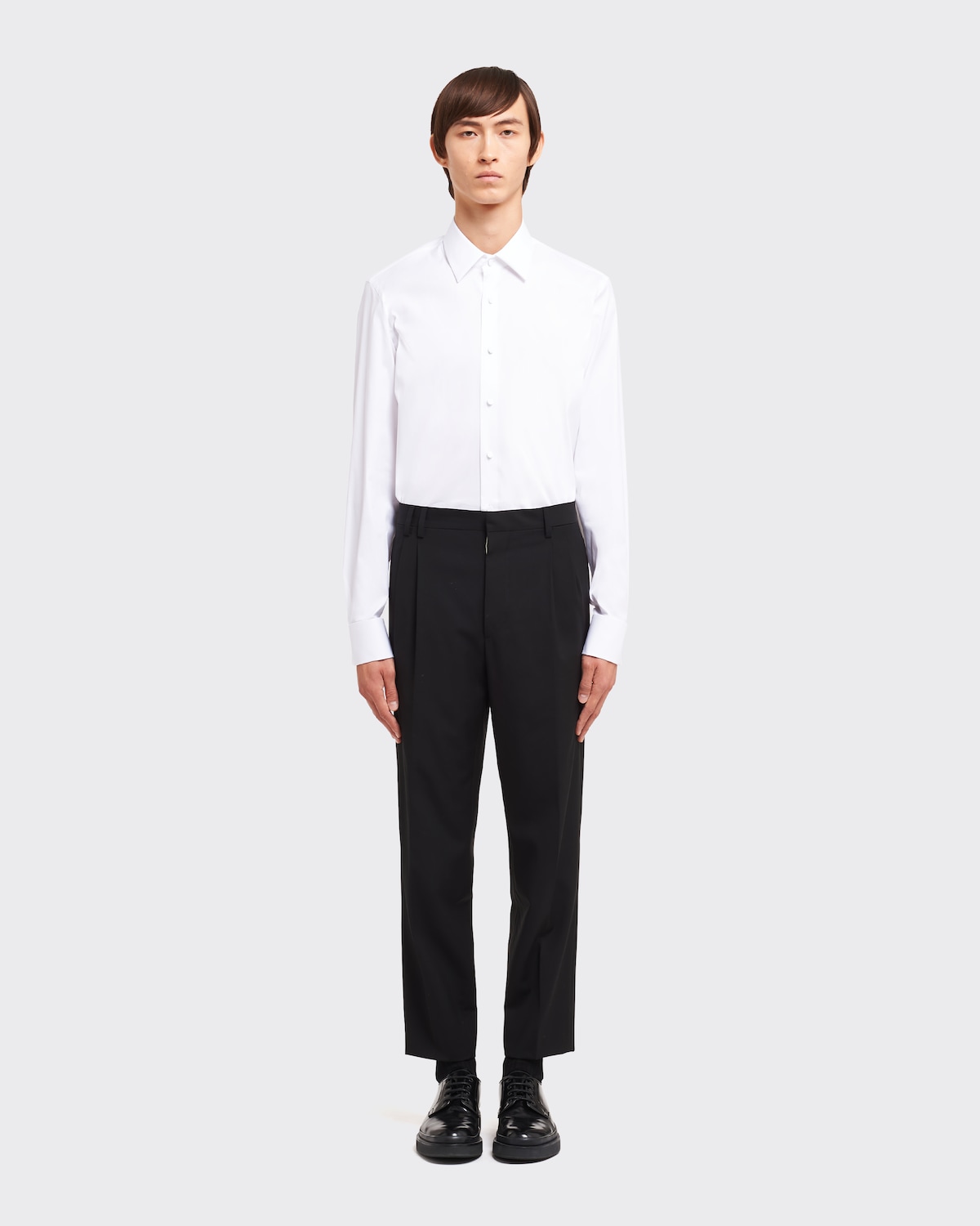 Prada Camisa de algodón elástico