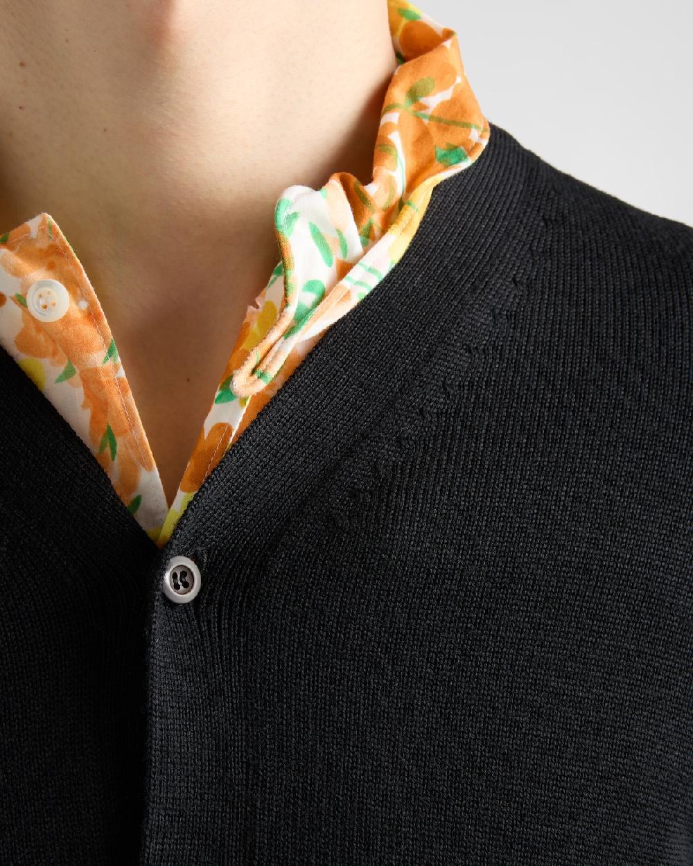 Prada Camisa De Algodón Estampada