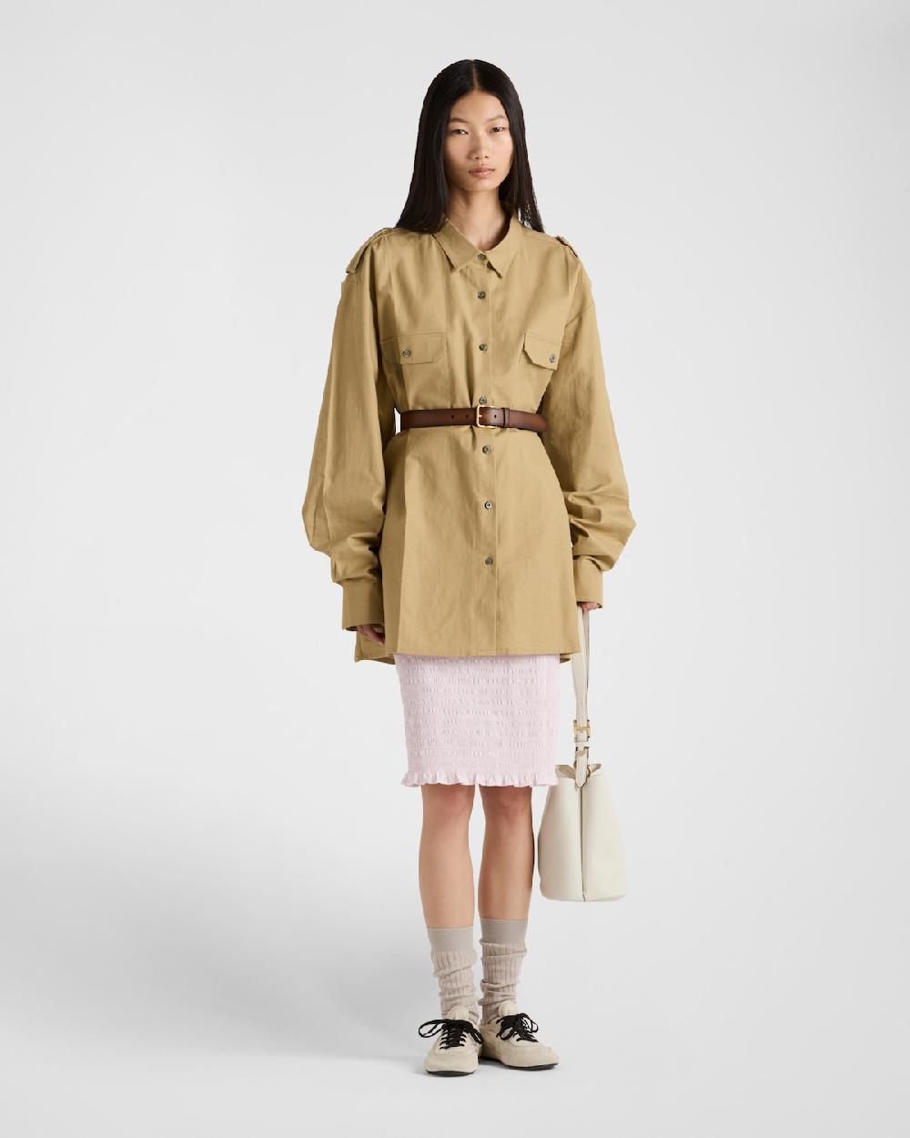 Prada Camisa de algodón holgada