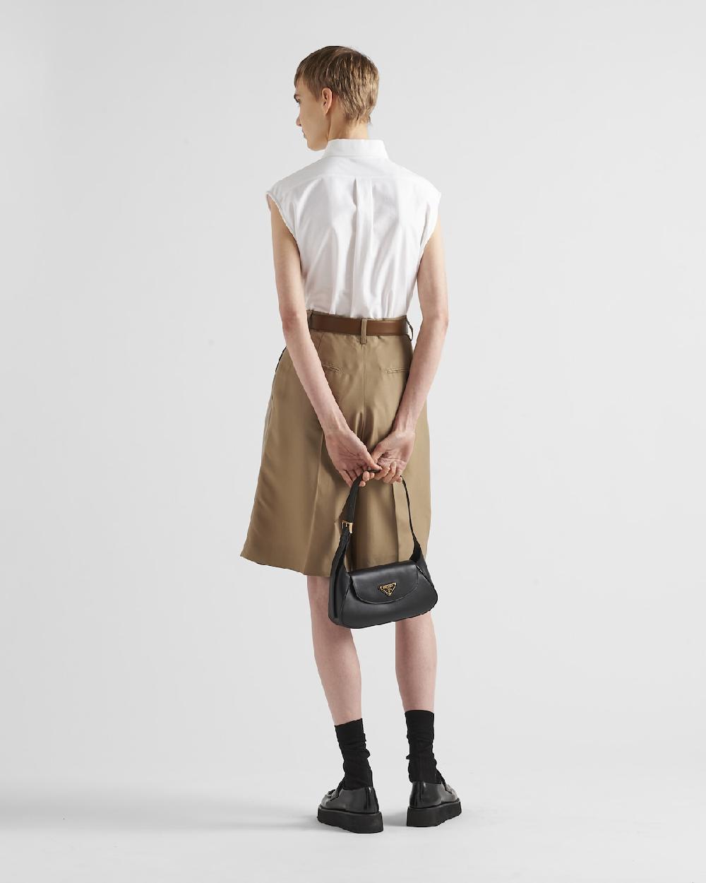 Prada Camisa De Algodón Oxford Bordada