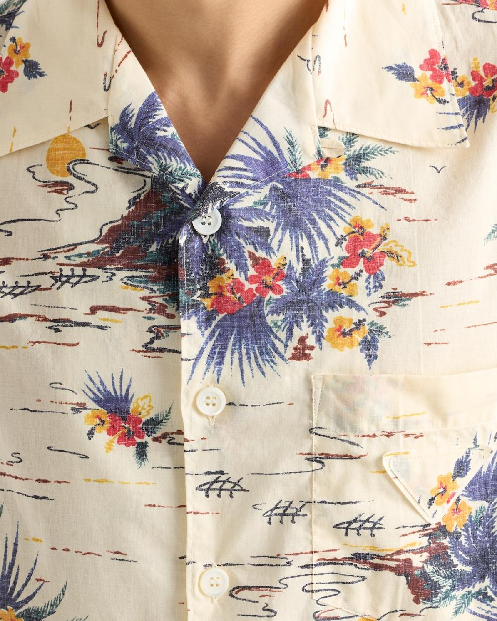 Prada Camisa De Bolera En Algodón Estampado