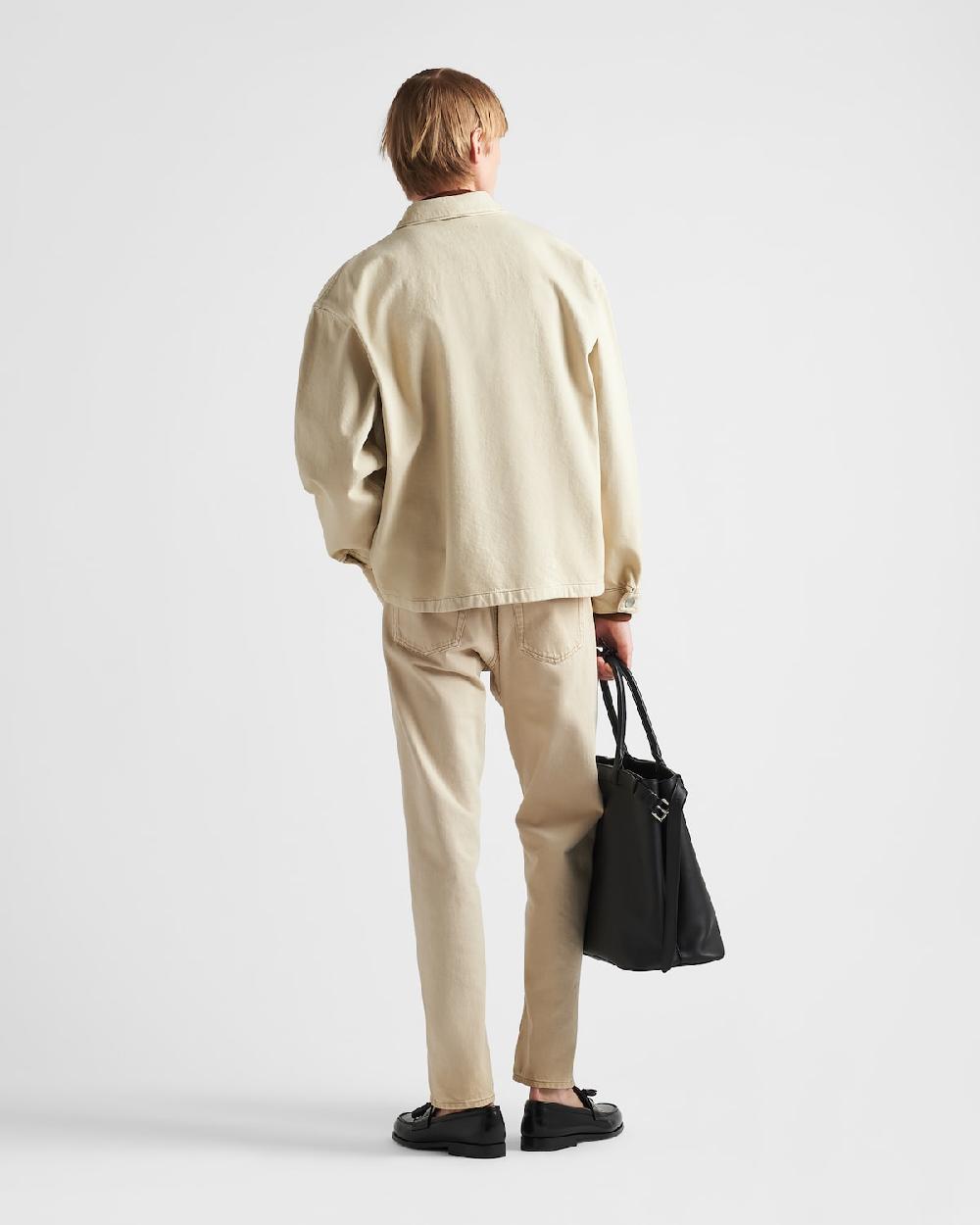 Prada Camisa De Bull Vaquero Desgastado