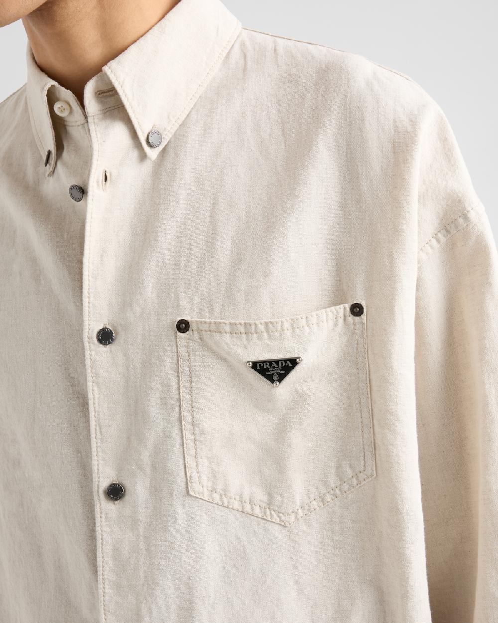 Prada Camisa De Cambray