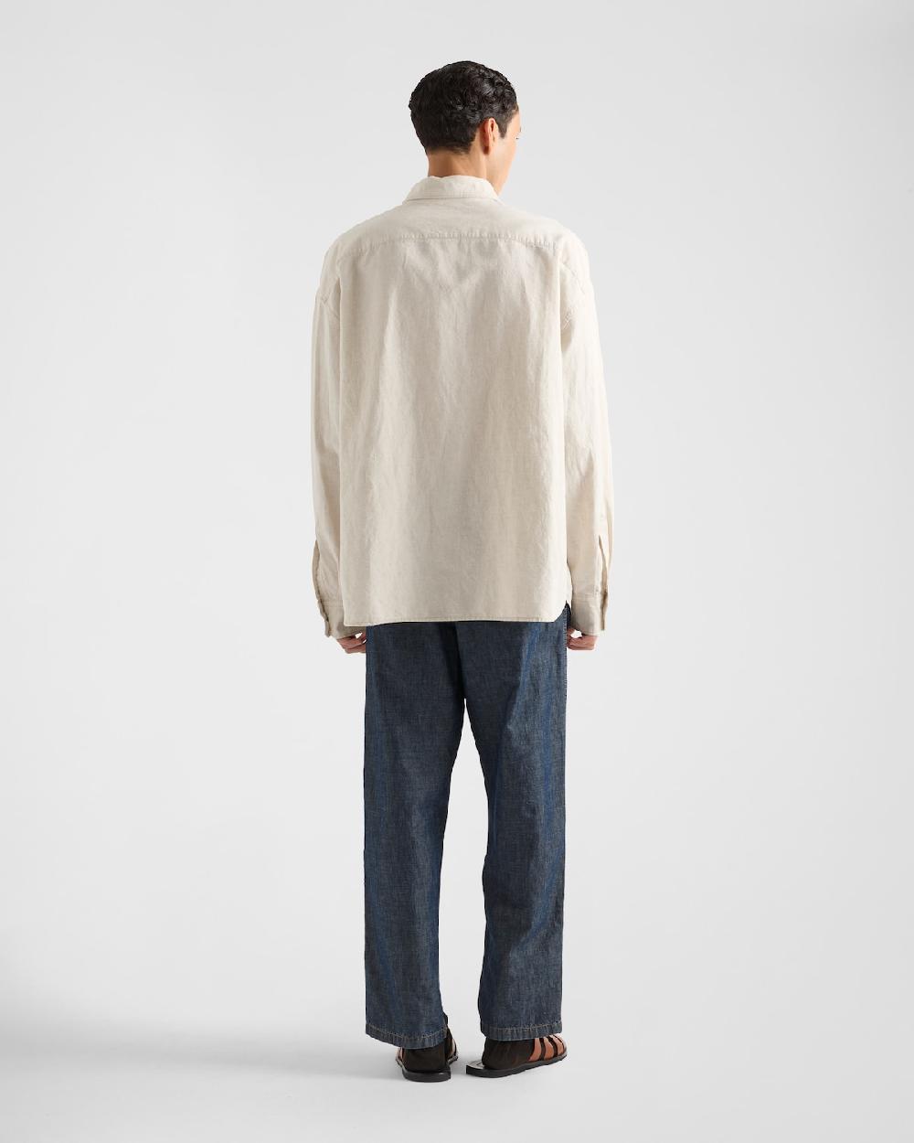 Prada Camisa De Cambray