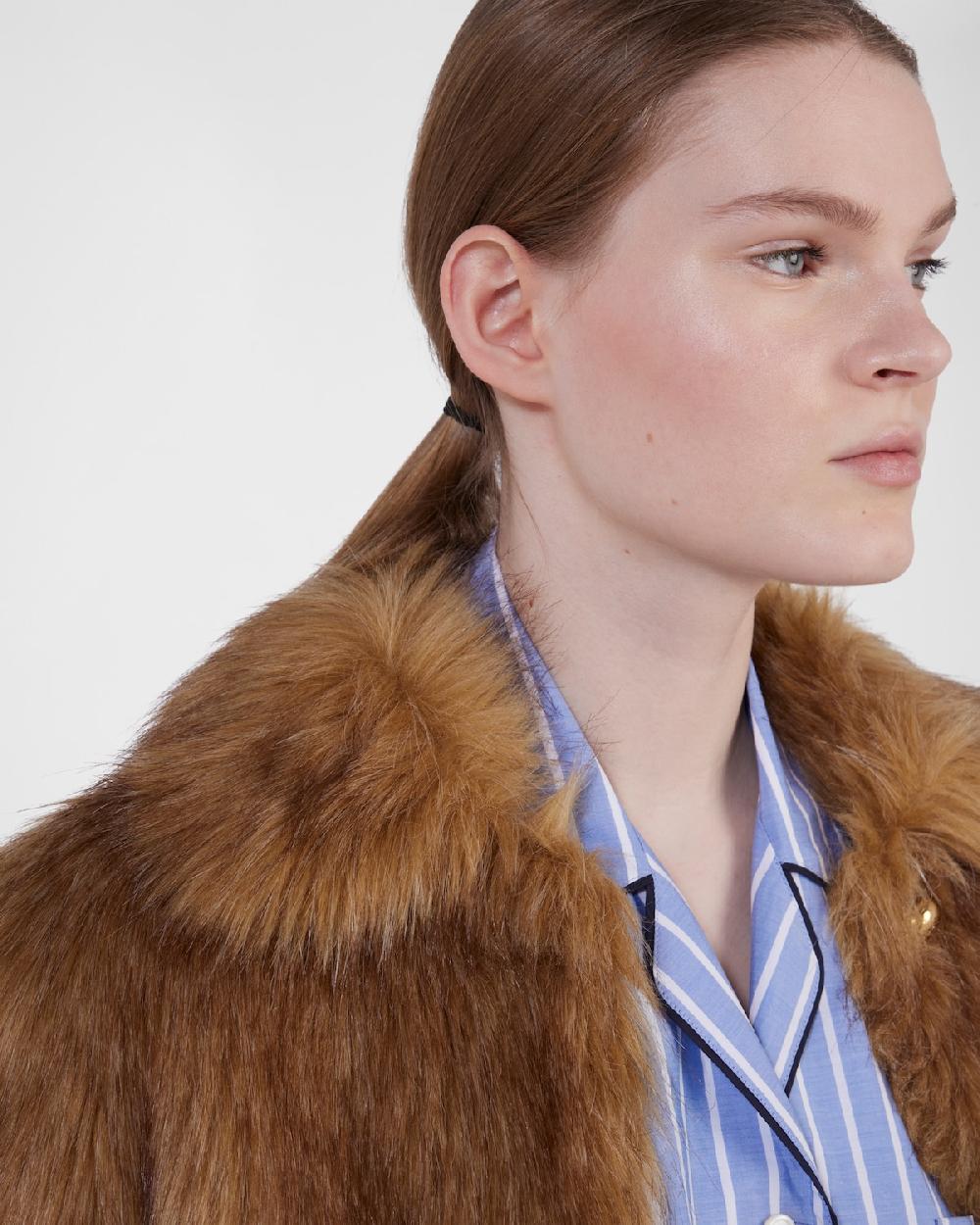 Prada Camisa De Cambray A Rayas