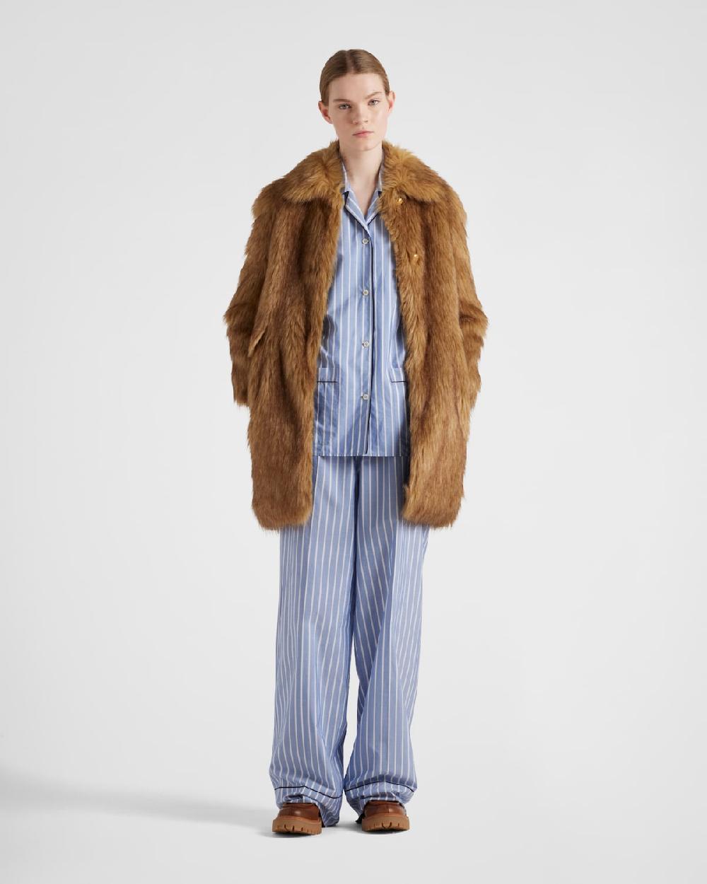 Prada Camisa de cambray a rayas