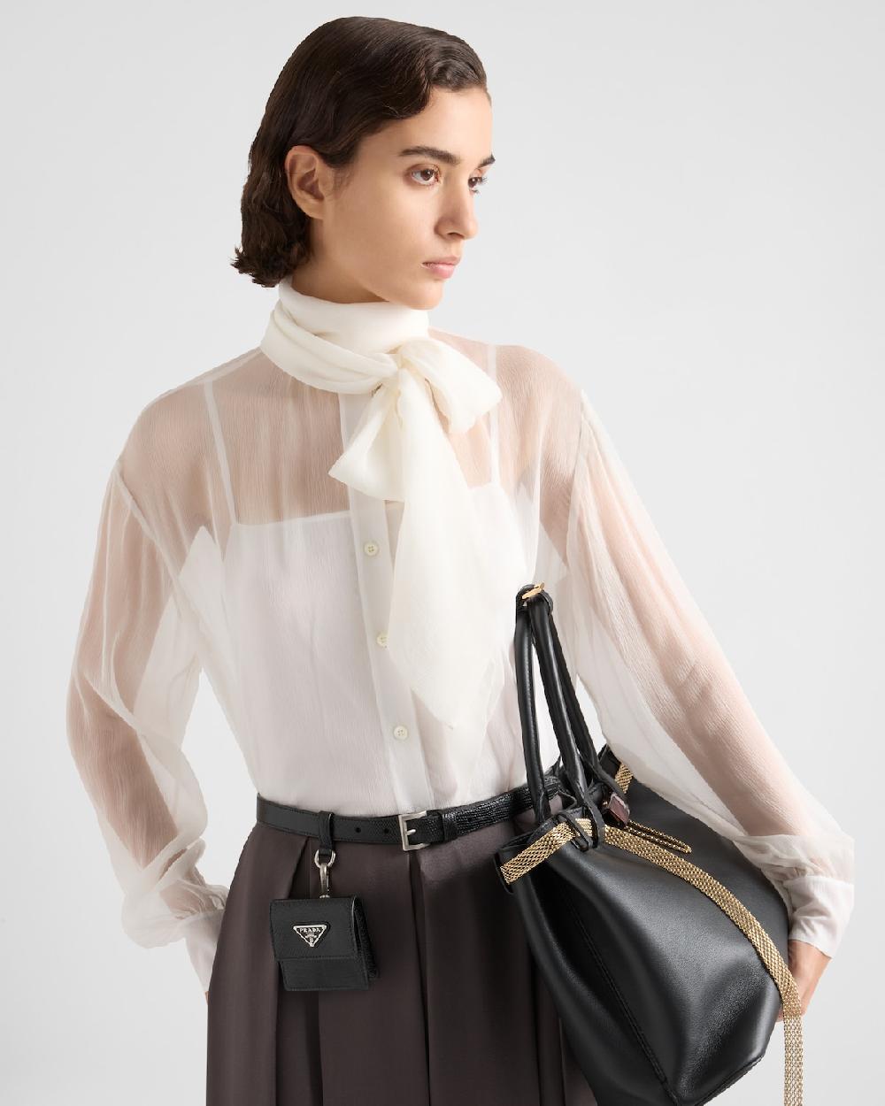 Prada Camisa De Chifón