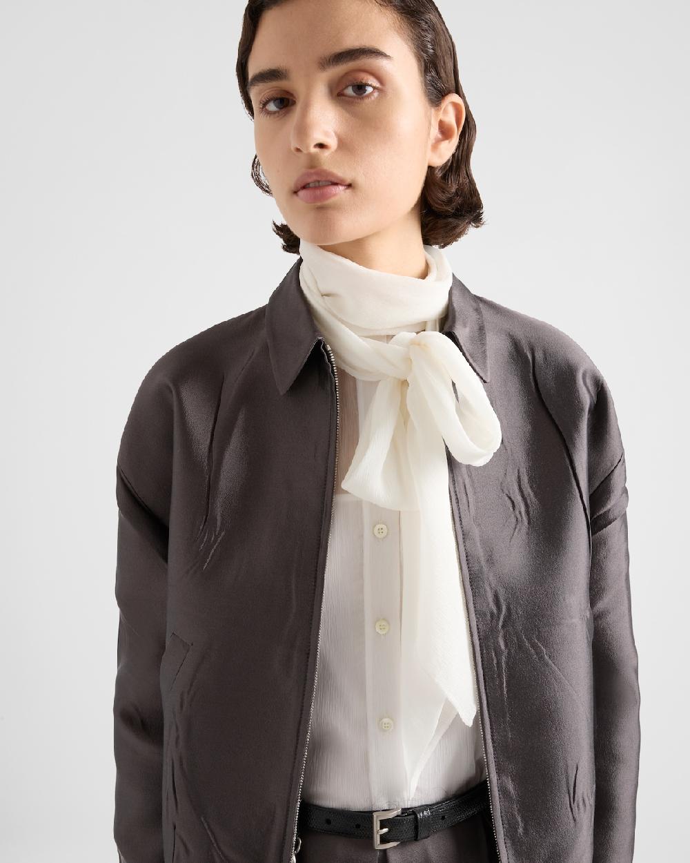 Prada Camisa De Chifón