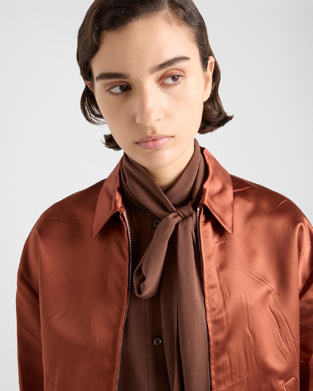 Prada Camisa De Crepé