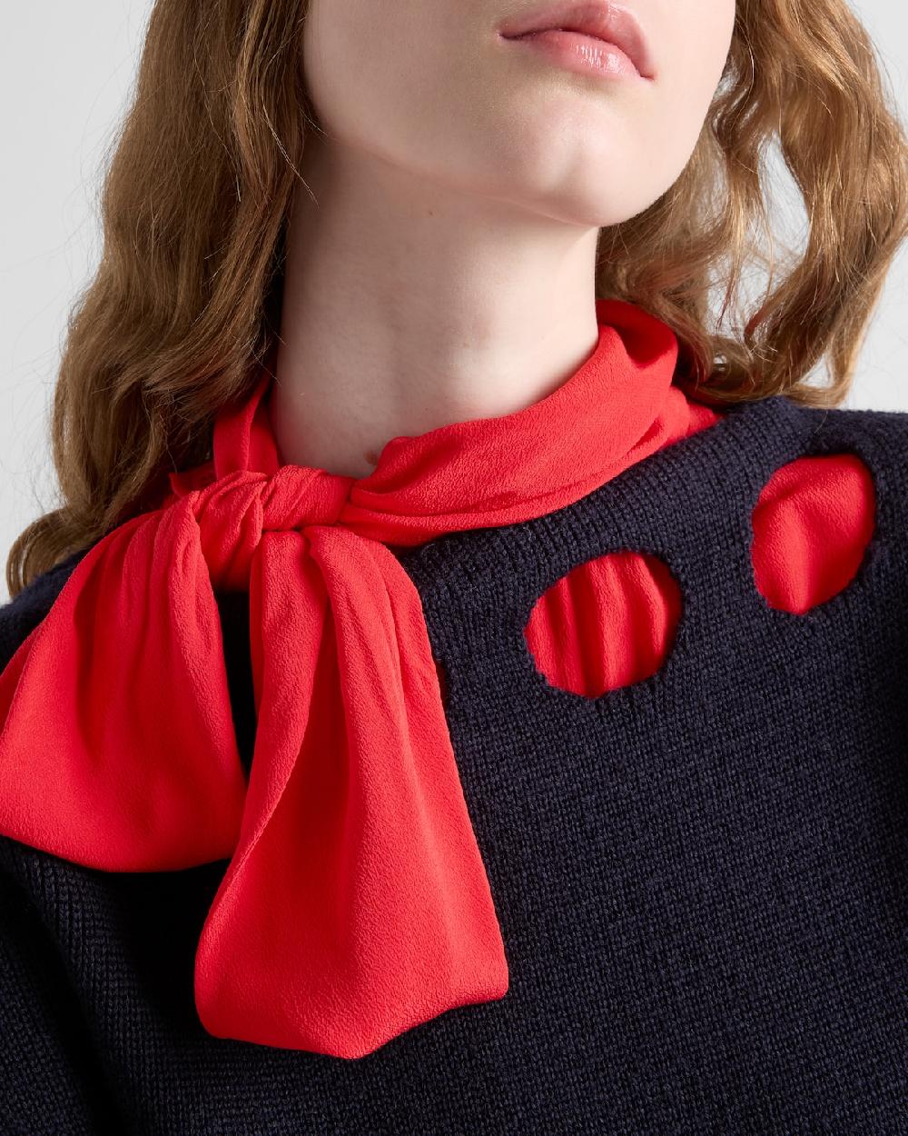 Prada Camisa De Crepé