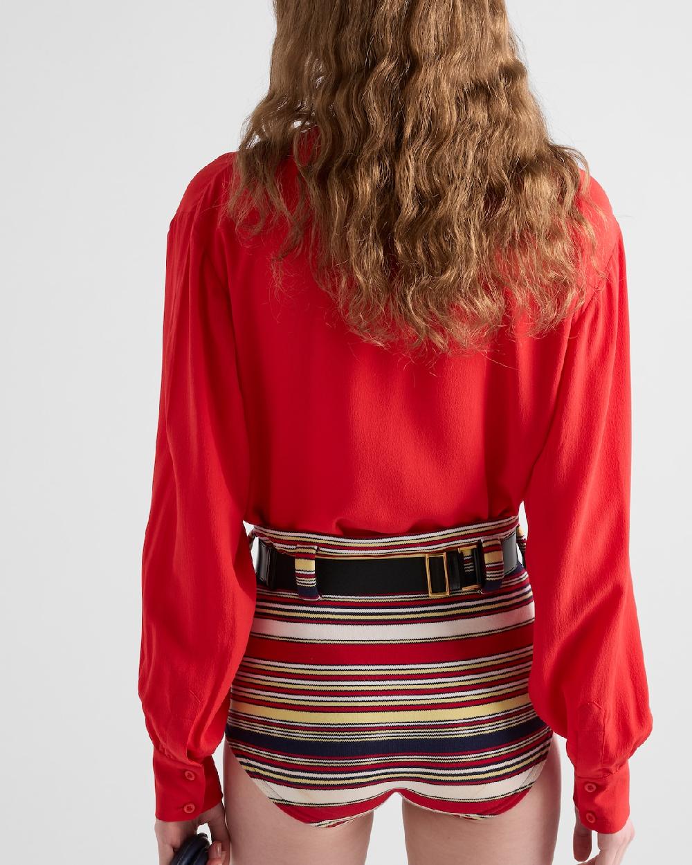 Prada Camisa De Crepé