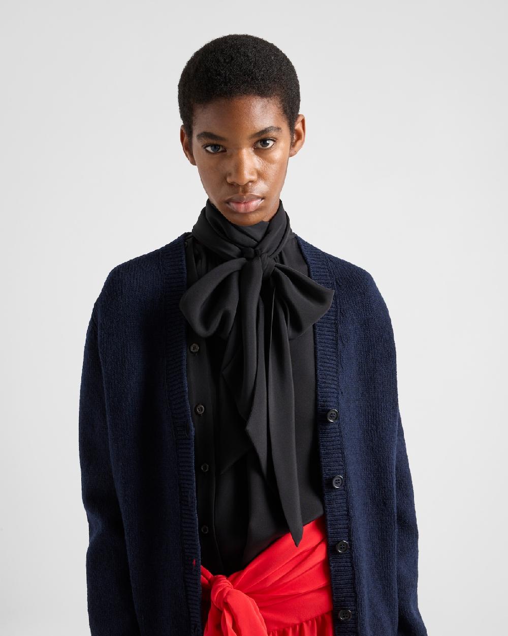 Prada Camisa De Crepé