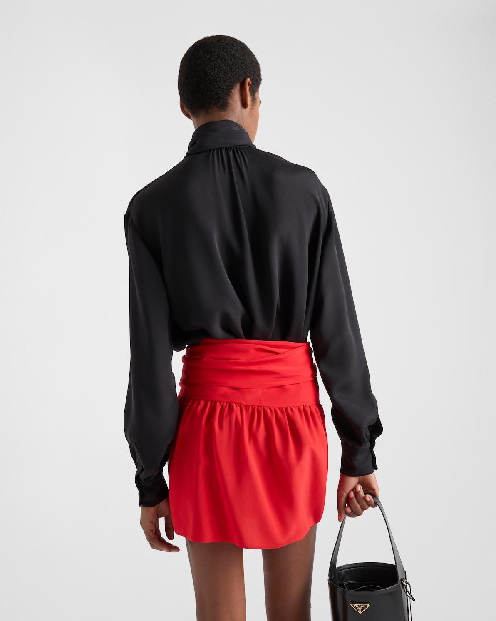 Prada Camisa De Crepé