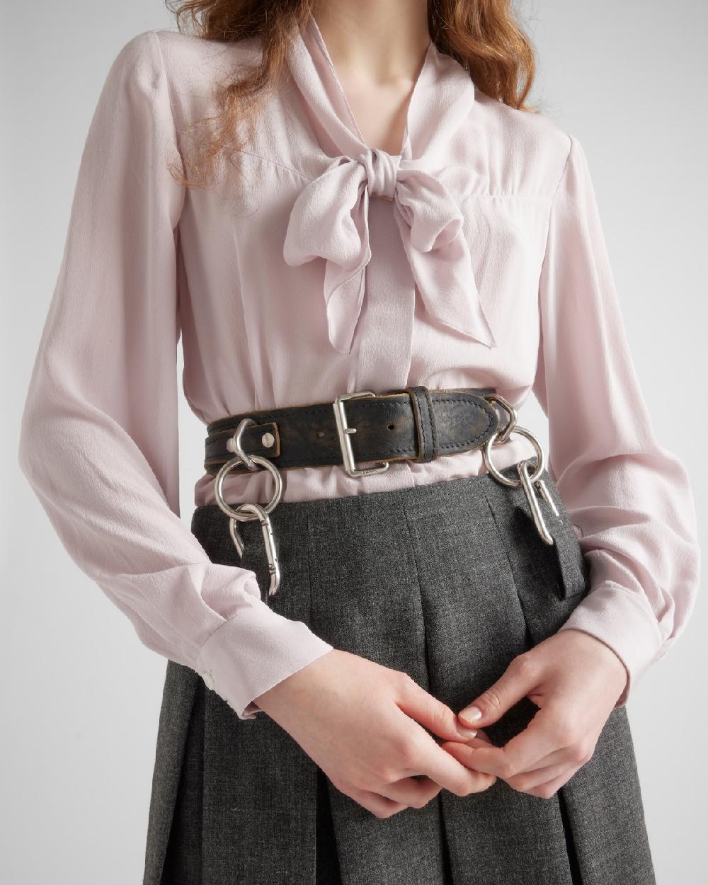 Prada Camisa De Crepé