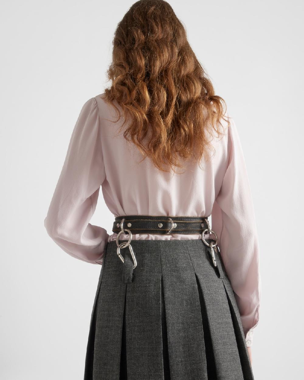 Prada Camisa De Crepé