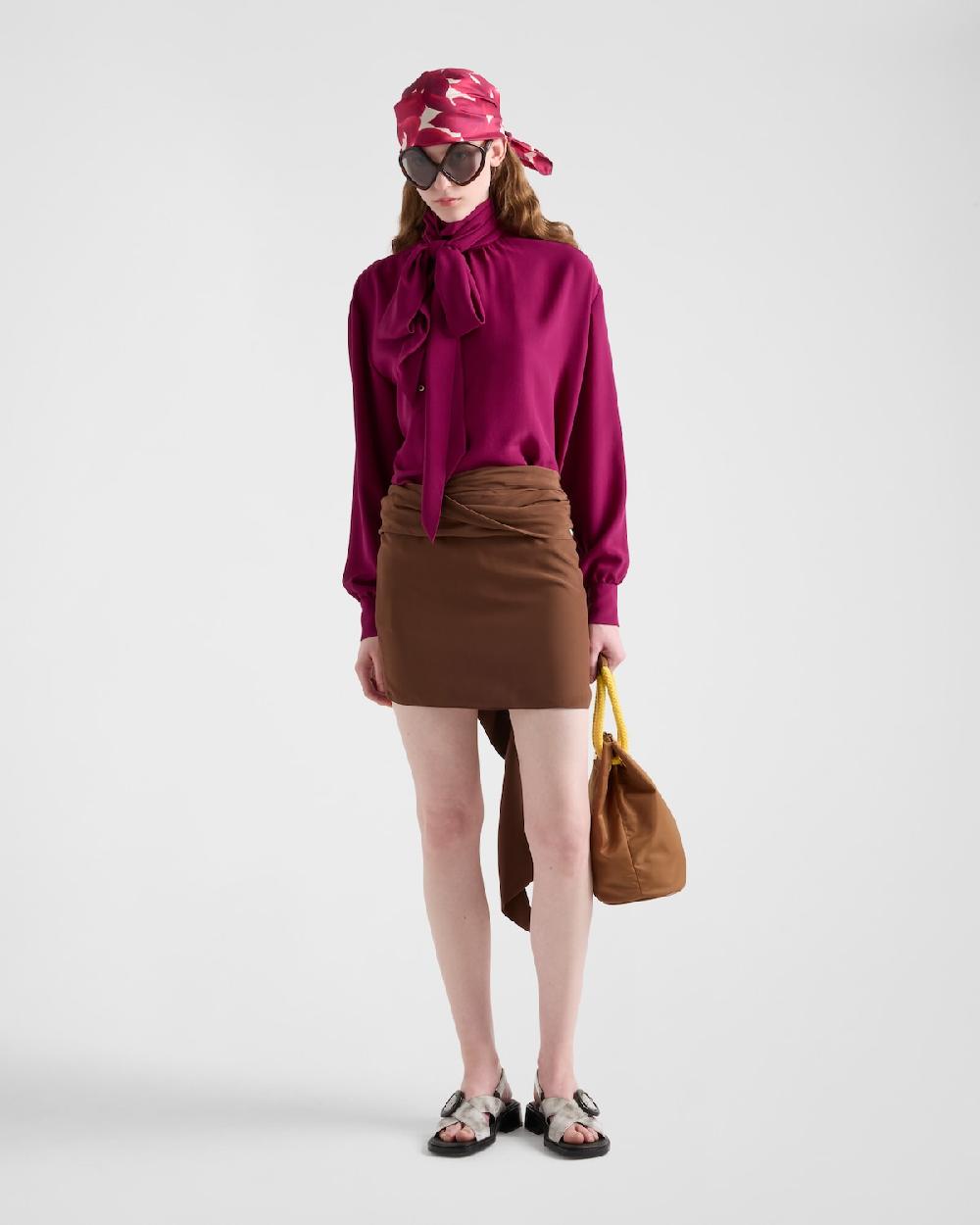 Prada Camisa de crepé