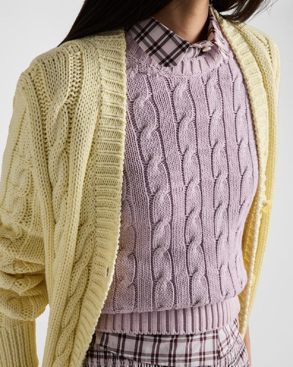 Prada Camisa De Cuadros En Algodón