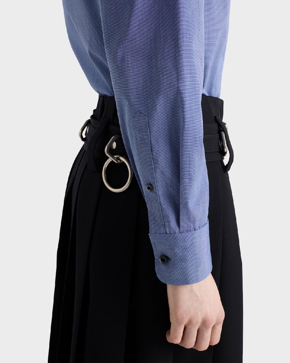 Prada Camisa De Fil-à-fil Bordada