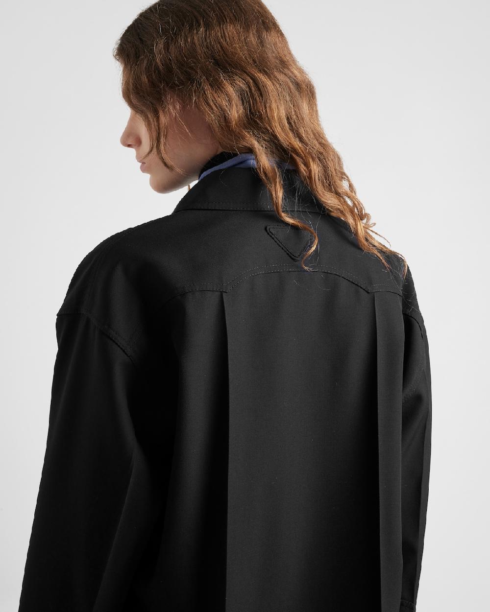 Prada Camisa De Gabardina