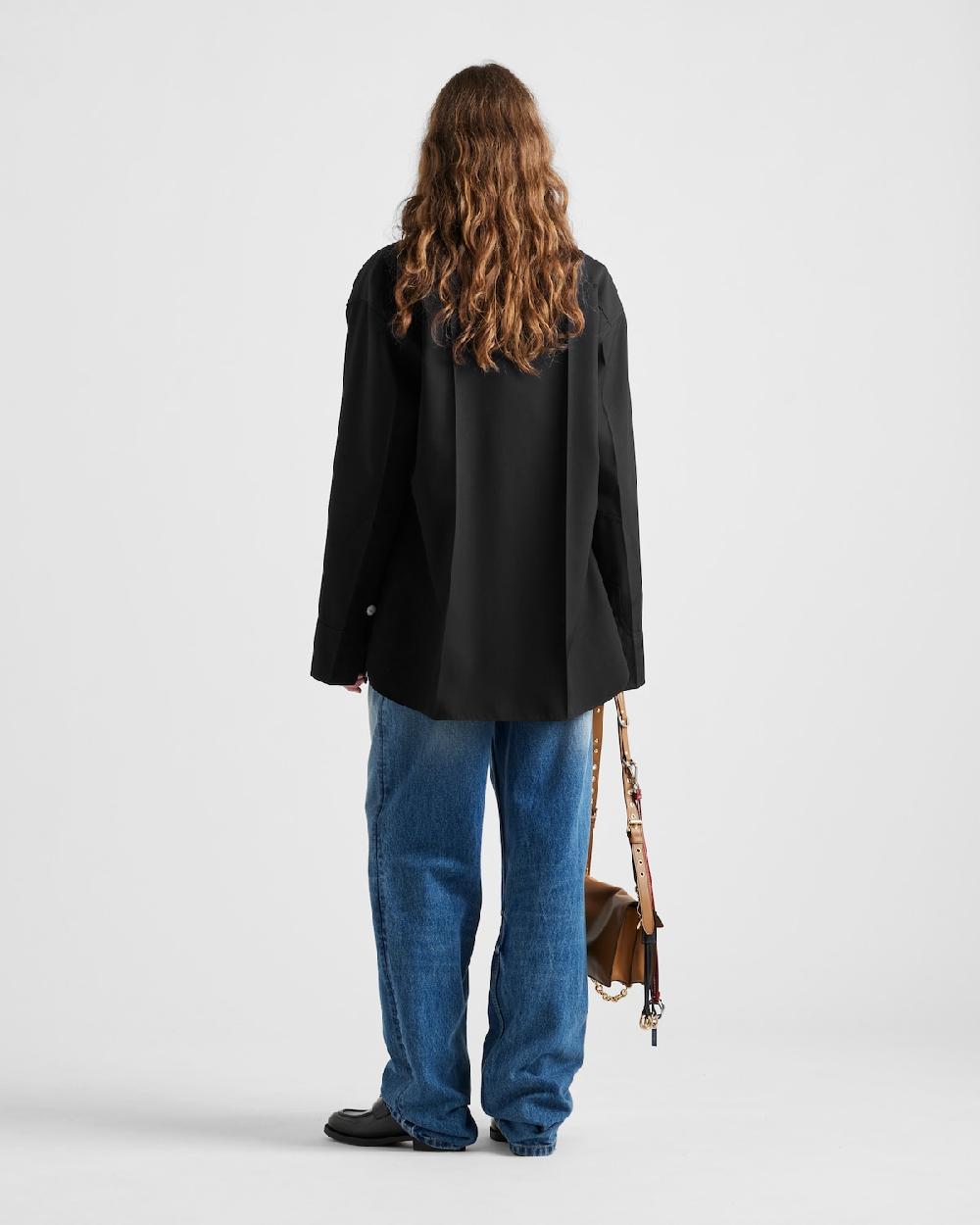 Prada Camisa De Gabardina