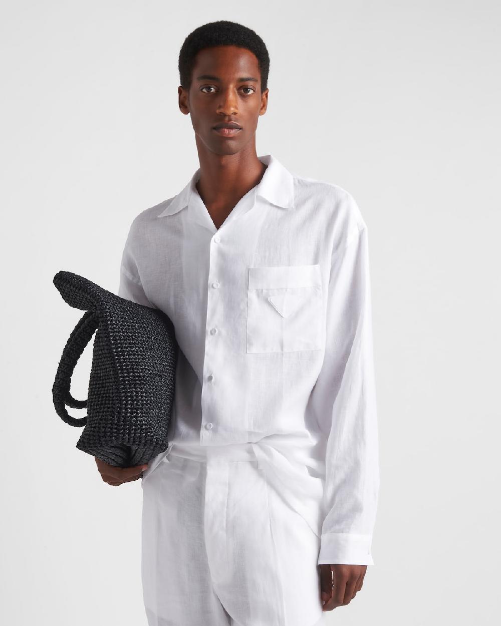 Prada Camisa De Lino