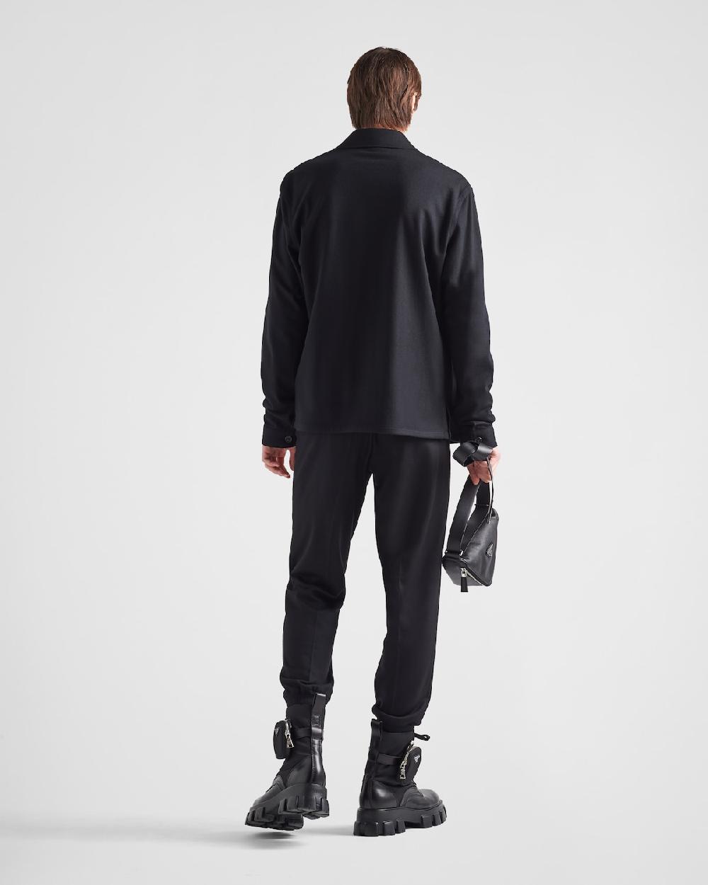 Prada Camisa De Mezcla De Lana