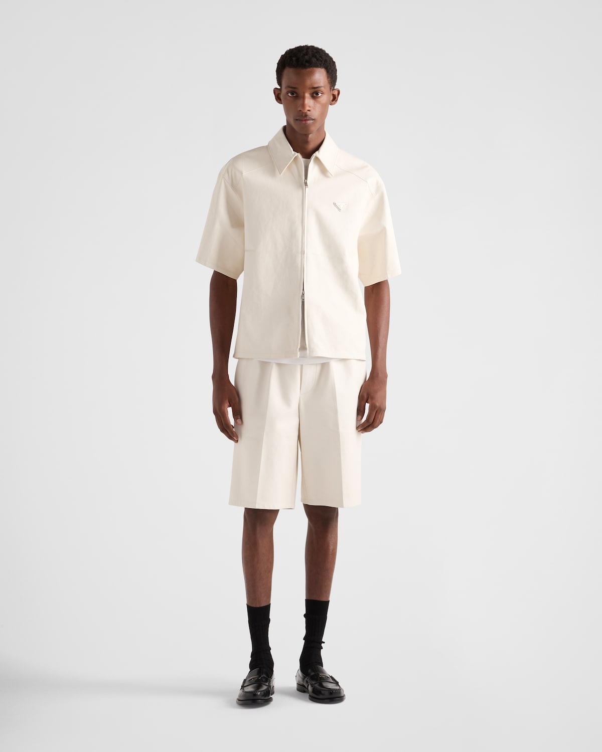 Prada Camisa de napa