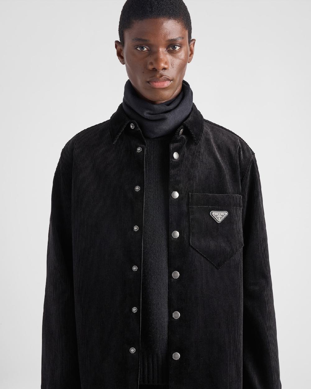 Prada Camisa De Pana