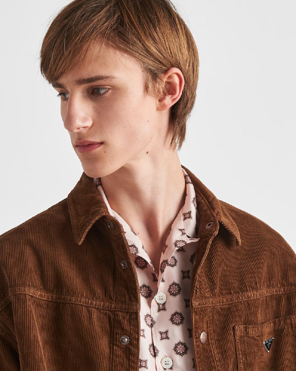 Prada Camisa De Pana