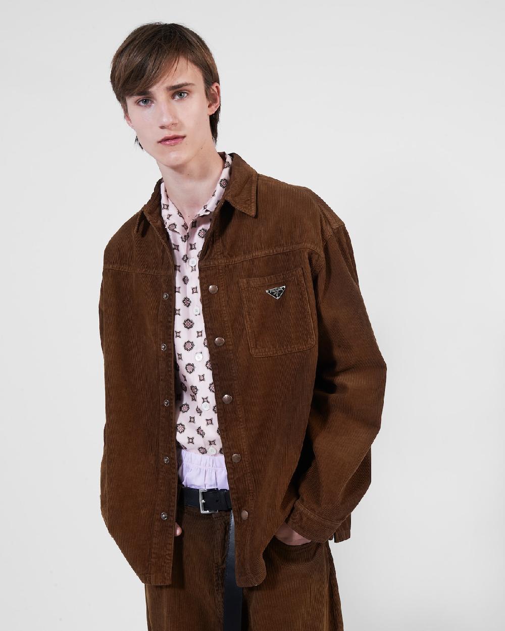 Prada Camisa De Pana