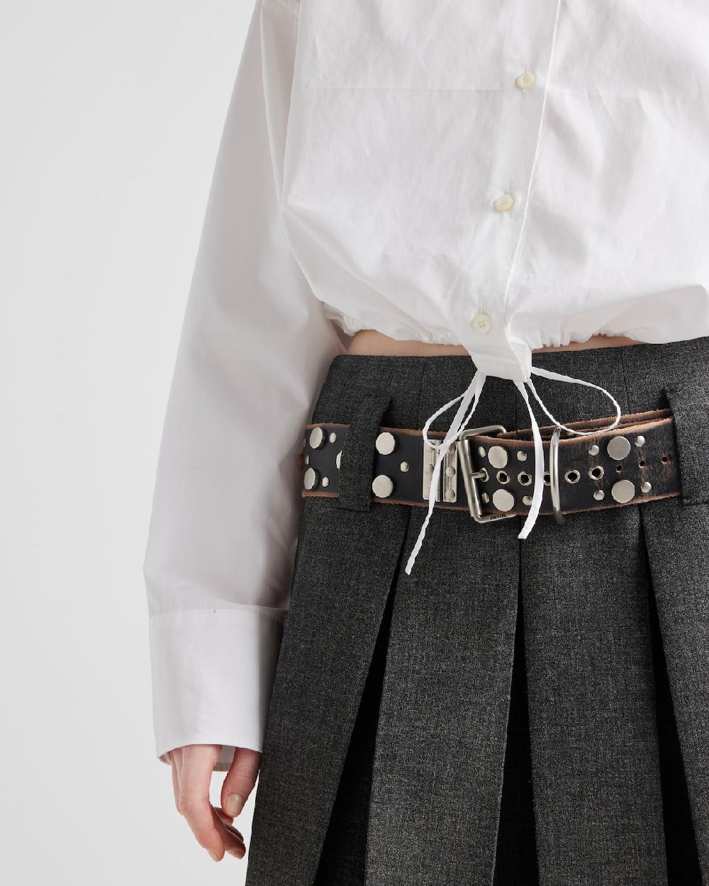 Prada Camisa De Popelín