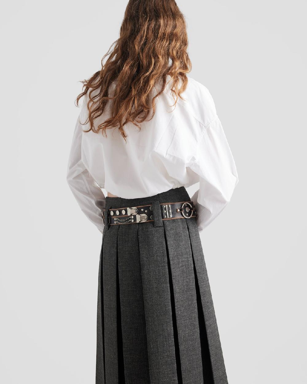 Prada Camisa De Popelín