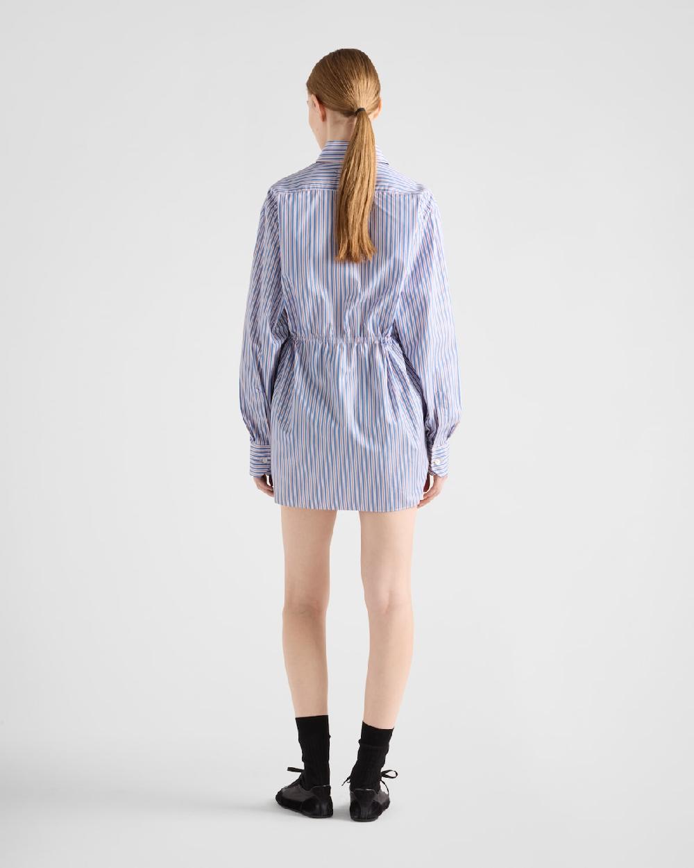 Prada Camisa De Popelín A Rayas