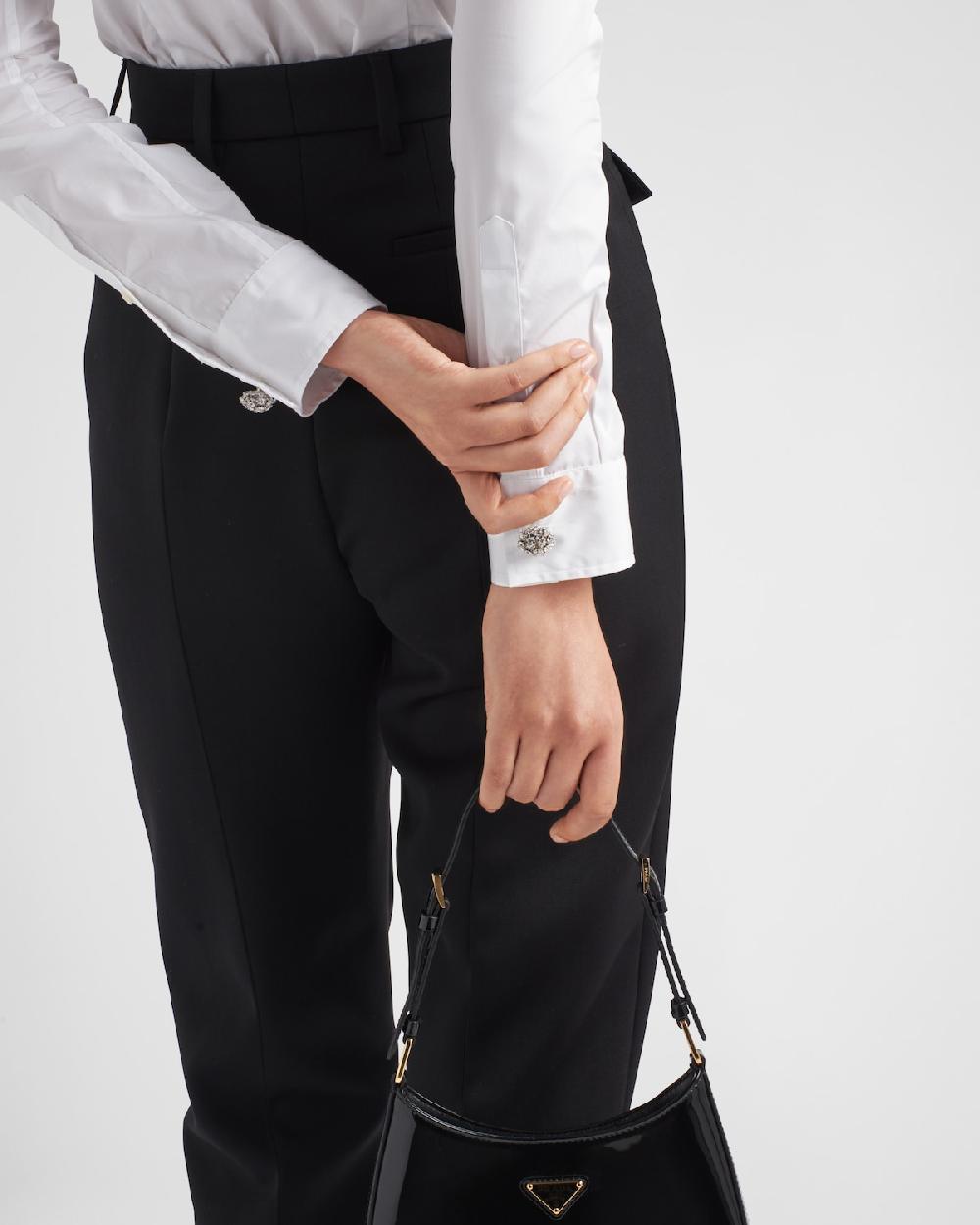 Prada Camisa De Popelín