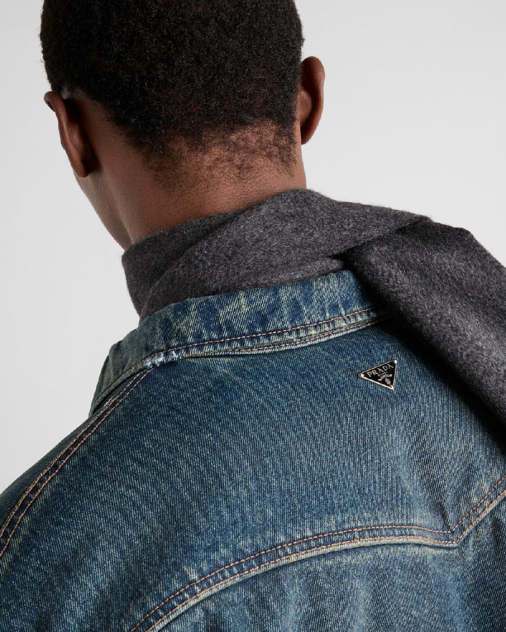 Prada Camisa Vaquera Acolchada