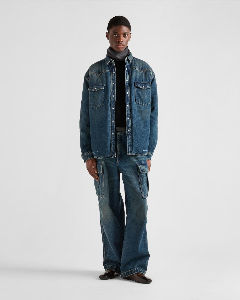 Prada Camisa vaquera acolchada