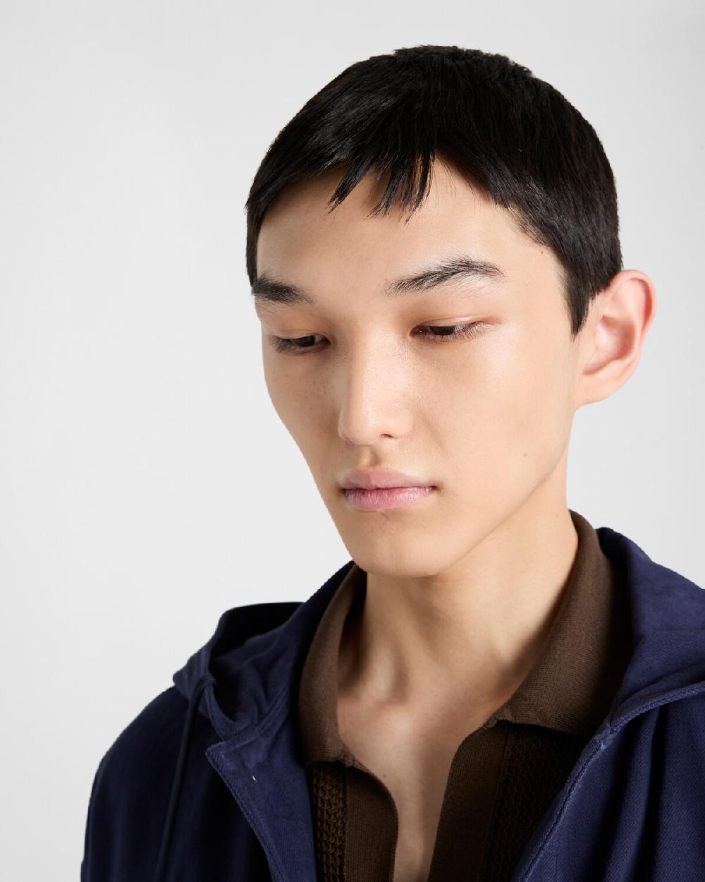 Prada Camisa Vaquera Con Capucha