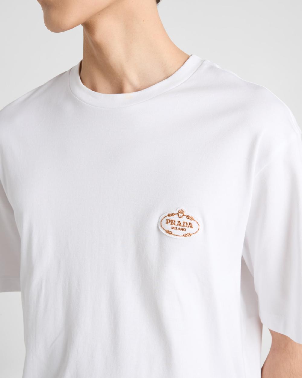 Prada Camiseta De Algodón